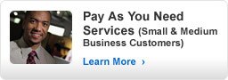 Pay As You Need Services (Small & Medium Business)