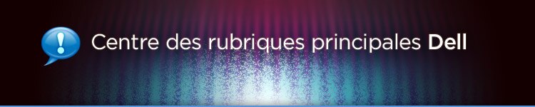 Centre des rubriques principales