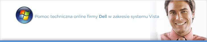Pomoc techniczna online firmy Dell w zakresie systemu Vista