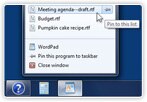 Windows 7 - Jump Lists