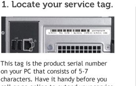 Locate your service tag