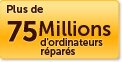 Plus de 75 millions d'ordinateurs réparés