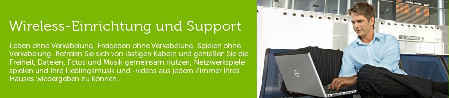 Wireless-Einrichtung und Support