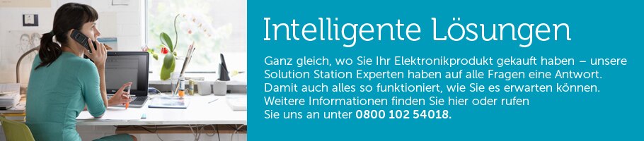 Solution Station, der Premium-PC-Support-Service von Dell, bietet Ihnen sechs Tage pro Woche für nur 29€ Unterstützung.