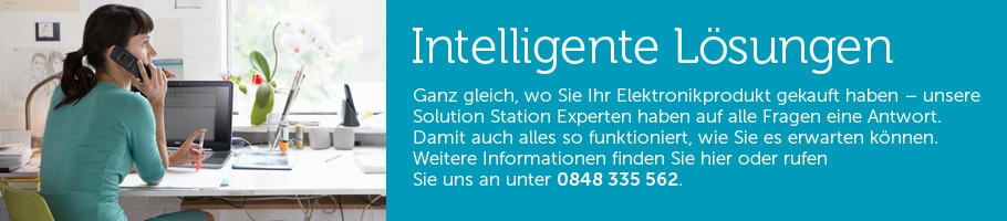 Solution Station, der Premium-PC-Support-Service von Dell, bietet Ihnen sechs Tage pro Woche für nur 34.95.- Unterstützung.