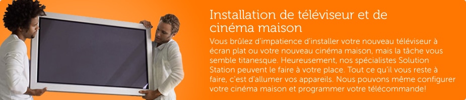 Installation de téléviseur et de cinéma maison