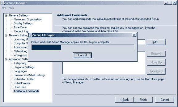Figure 15. Setup Manager user interface