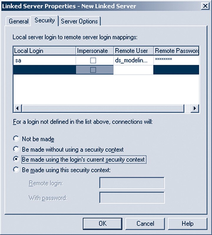 Figure 4. Entering the Oracle user login and password
