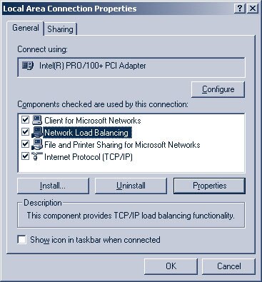 Figure 6. Windows 2000 Adapter Properties page