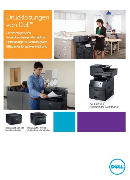 Dell Laserdrucker auf einen Blick