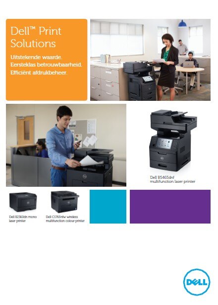 Brochure over laserprinters