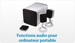 Fonctions audio pour ordinateur portable