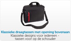 Klassieke draagtassen met opening bovenaan