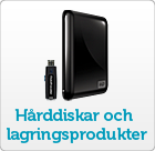 Hårddiskar och lagringsprodukter