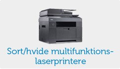Sort/hvide multifunktions-laserprintere