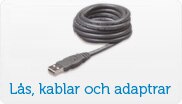Lås, kablar och adaptrar