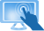 画面に直接触れて直感的に操作 