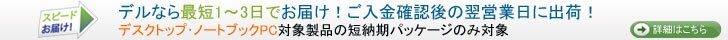 デルパソコン翌営業日出荷