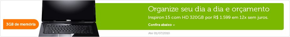 Notebooks Inspiron 15 em oferta