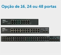 Opçâo de 16,24 ou 48 portas