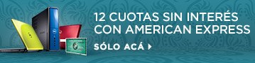 Tu Dell en 12 cuotas sin interés con American Express
