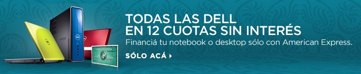 Tu Dell en 12 cuotas sin interés con American Express