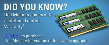 Dell Memory for your next Dell system upgrade