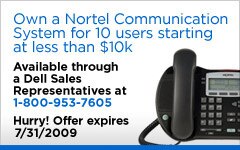 Own a Nortel Communication System for 10 users starting at less than $10k