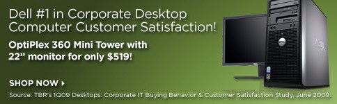 OptiPlex 360 Mini Tower with 22 inch monitor for only $519 | Shop now