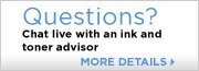 Chat Live with and ink and toner advisor