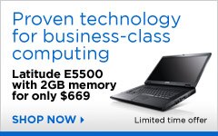 Latitude E5500 with 2GB memory for only $709 | Shop Now