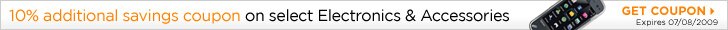 10% additional savings coupon on select Electronics and Accessories
