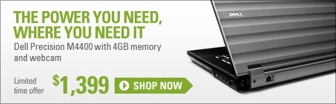 Dell Precision M4400 with 4GB Memory and webcam | Shop Now
