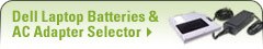 Dell Laptop Batteries and AC Adapter Selector