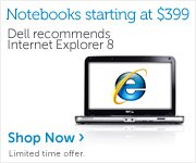 Dell recommends Internet Explorer 8