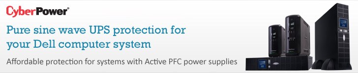 Pure sine wave UPS protection for your Dell computer system.