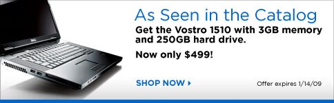 Vostro 1510 with 3GB memory | Now only $499 | Shop Now