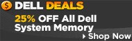 Dell Deals | 25% OFF Dell System Memory | Shop Now