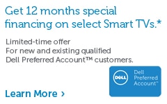 Get 12 months special financing on select smart TVs*