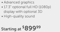 Starting at $899.99