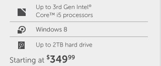 Starting at $349.99