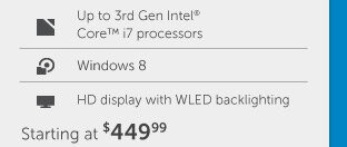 Starting at $449.99