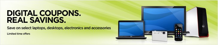 Digital coupons. Real Savings. Save on select laptops, desktops, electronics and accessories.