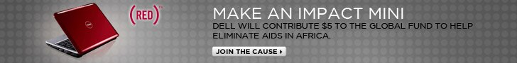 Make An Impact Mini - Dell will contribute $5 to the Global Fund to help eliminate AIDS in Africa | Join The Cause