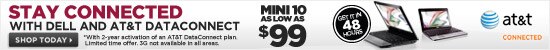 Stay Connected with Delland AT and T Dataconnect .Mini 10 as low as $99 | Shop Today