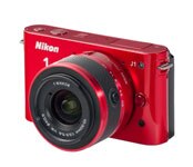 1 J1 Red 10.1 MP Digital Camera with 10-30mm Nikkor Lens