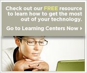 FREE resource to learn how to get the most out of your technology | Go to Learning Centers now