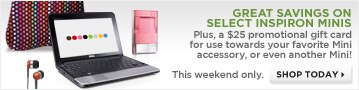 Great savings on select inspiron minis|Shop today