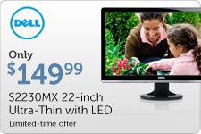Dell S2230MX 22-inch Ultra-Thin Monitor with LED