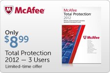 McAfee Total Protection 2012 - 3 Users